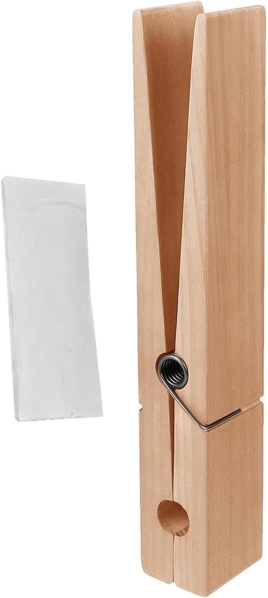 Houten Wasknijpers - Handdoekhouder Clips - Ruimte Organiseren - Slijtvast Hout - 30 cm Lengte - Houtkleur — afbeelding 1