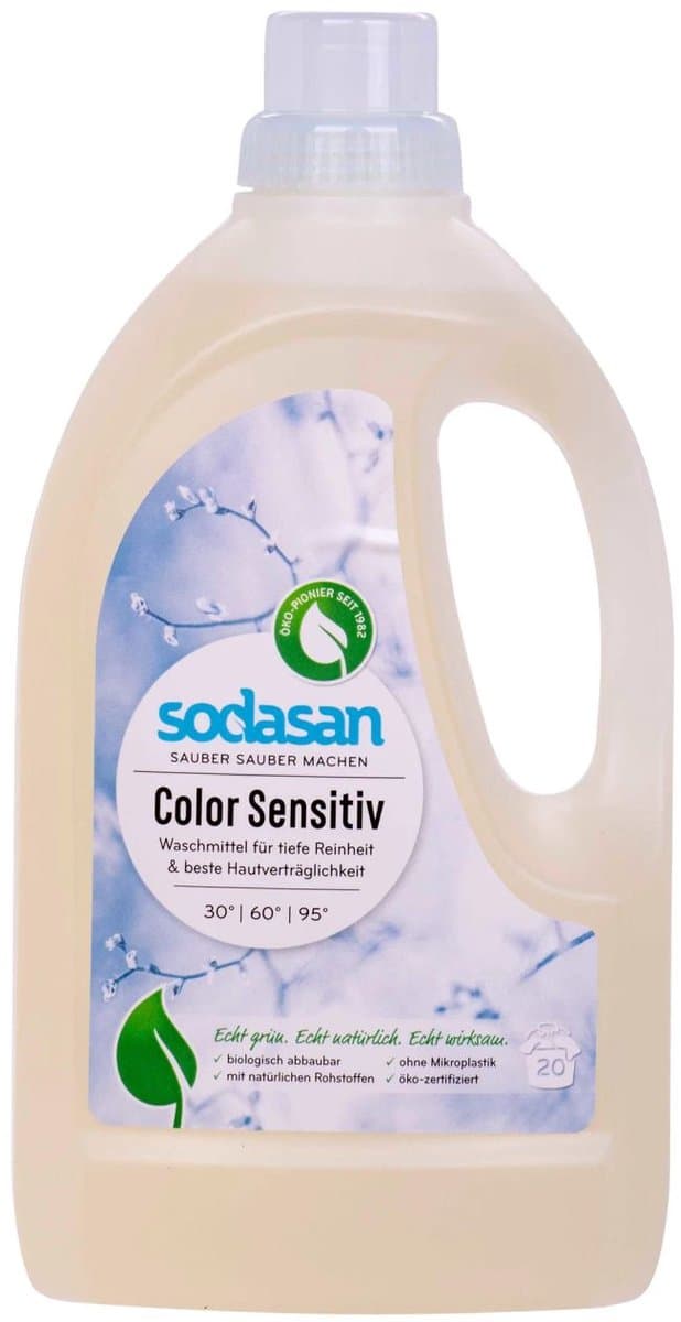 Sodasan Nature Care - Vloeibaar Wasmiddel Kleur Sensitive - Allergeenvrij - Vegan - CO2-neutraal — afbeelding 1