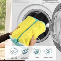 Schoenwaszak voor de wasmachine met 2 verstelbare schoenstrekkers en 2 stofdichte zakken voor sneakers, 39 x 33 x 17 cm, ideaal voor het reinigen van sportschoenen en leren schoenen. — thumbnail 3