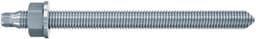 Ankerstang M10 - Draadbout Staal - Bevestigen Constructies - Gegalvaniseerd Oppervlak - 10x130 mm - Grijs — thumbnail 1