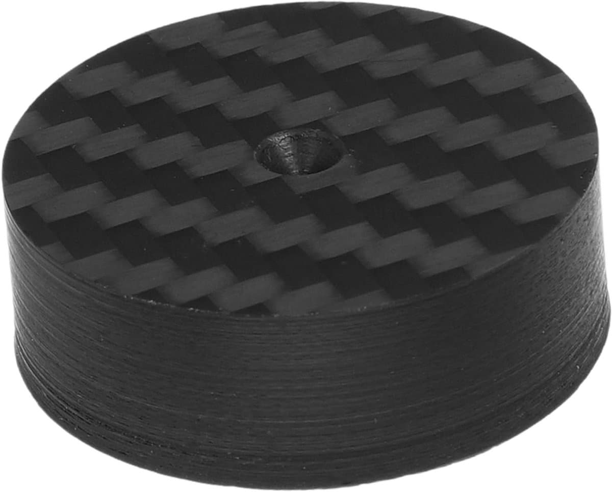 Luidspreker Isolatie Pads - Trillingsdempers - Audio Verbetering - Carbon Fiber Constructie - 30x30x10 mm - Zwart — afbeelding 1