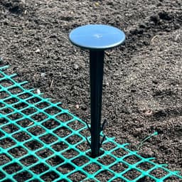 Grondankers - Tuinharingen Plantpennen - Folie Vastzetten - Herbruikbaar UV-bestendig - 100 Stuks - Zwart — thumbnail 2