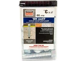 Schroefanker voor Beton - Zware Bevestiging - Stabiele Montage - Zelfsnijdend Profiel - 25 Stuks - Zilver