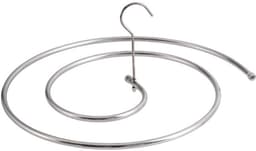 Spiraal droogrek, roestvrij staal spiraal droogmontage wasserij, Quilt deken hanger, ruimtebesparende metalen hangers voor beddengoed matrassen bank deksels capes voor binnen- en - 12mm buitengebruik (wit) — thumbnail 1