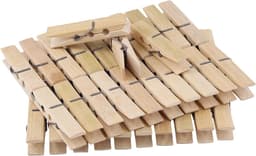 Houten Wasknijpers 6x1cm - 400 Stuks, Duurzame Kledingclips voor Kleding, Sokken en Creatieve Projecten — thumbnail 1