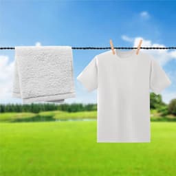 Uittrekbare Waslijn - Elastische Lijn - Binnen Drogen - Dubbel Pakket - 125cm Lengte — thumbnail 2