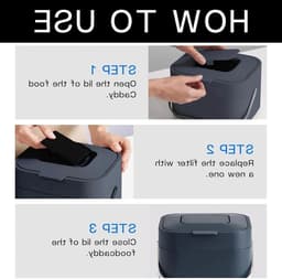10 Stuks Geactiveerde Koolstoffilters voor Compostbakken, Geurfilters voor een Frisse Woning, Geschikt voor Keukenorganizers en Caddy's, Vervangfilters voor Effectieve Geurcontrole — thumbnail 2
