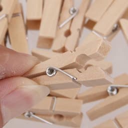 2 set 100 stuks natuurlijke houten haringen wasknijpers clips 35 * 5mm — thumbnail 3