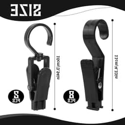 Set van 10 multifunctionele kledingknijpers voor kamperen, tentclips, lichthaak en handdoekclips - ideaal voor buitengebruik en campinglampen — thumbnail 5