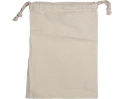 Katoenen Waszak voor het Sorteren van Vuile Kleding, Herbruikbare Opbergzak voor Thuis en Reizen (30 * 40cm)