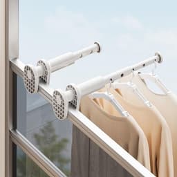 2-Pack Reis Droogrek - Klein, Opvouwbaar en Uitbreidbaar voor Ruimtebesparing - Ideaal voor Kamperen en Hotels — thumbnail 5