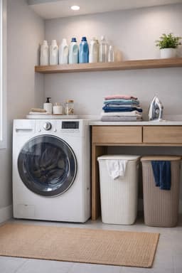 Wasmand 'Domus' - 50 liter - Wasbox - Greige — thumbnail 3