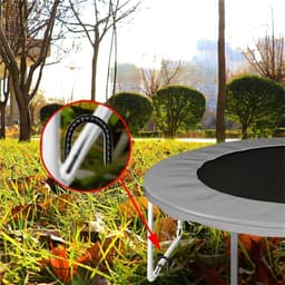 Versterking voor tentpalen met grondankers, zware metalen pinnen met scherpe punt voor tuin, camping en schuilplaatsen - 30 cm lang — thumbnail 5