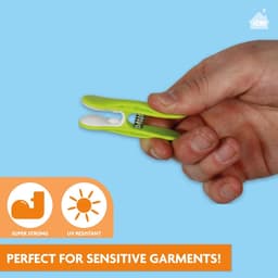Plastic Wasknijpers - Kledingklemmen Set - Was Ophangen - Soft-Grip Voorkomt Afdrukken - 16 Stuks - Multi-Color — thumbnail 3