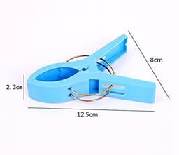 Allecto - Handdoekclips - Strandhanddoek - Grote clips voor ligstoelen - Kunststof - Drogerclips - Voor badhanddoeken en tapijten - In 4 kleuren — thumbnail 5