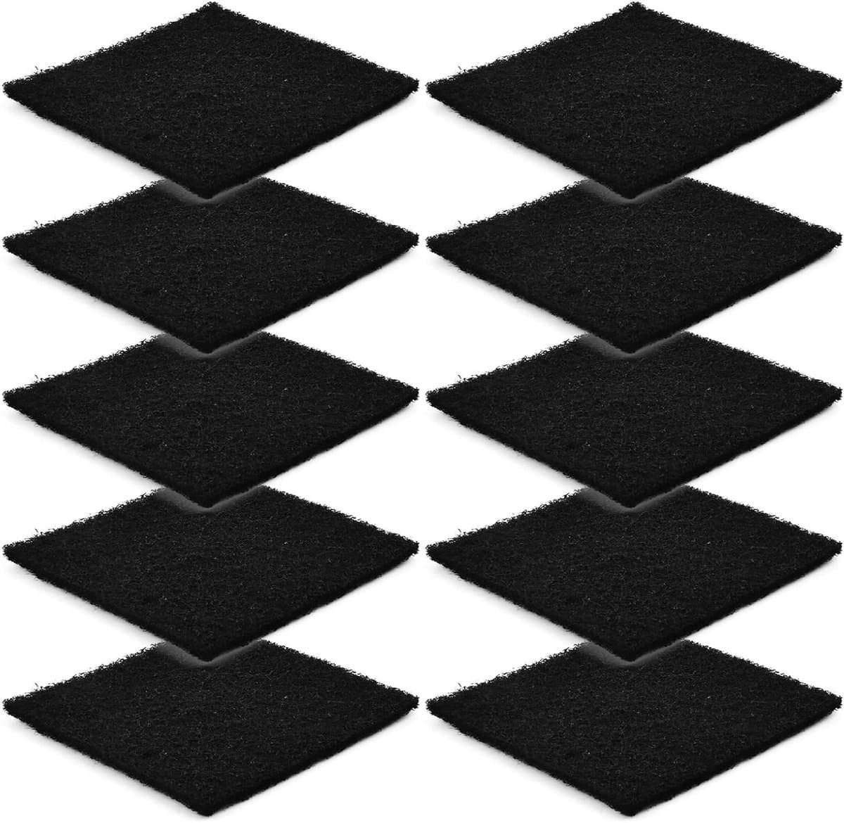 Compostfilters van Actieve Koolstof voor Keukenafval - 10 Stuks - Vierkant 14 cm - Geurfilter voor Organisch Afval en Composteerbak — afbeelding 1