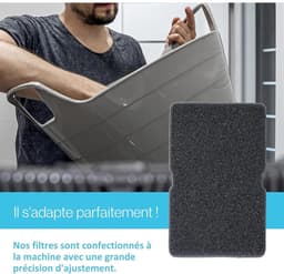 3-pack filters voor warmtepompdrogers – Drogerfilters – Filterzeven voor drogers – Drogeraccessoires – Sponsfilters – Geschikt voor diverse condensdrogermodellen – 240 x 155 x 11 mm — thumbnail 4