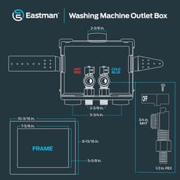 Dual Washer Outlet Box voor Verzonden Installaties — thumbnail 5