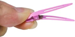 100 Packs zilverachtige krokodillenklemmen, Bandenger 1,8 inch enkele haak clips haaraccessoires, voor meisjes en vrouwen, haarstyling, haarkleur, willekeurige kleur (rood) — thumbnail 4