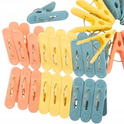 Pingyang Rongrong - Plastic Klamerki - 18 Stuks - Pastel Kleuren — thumbnail 1
