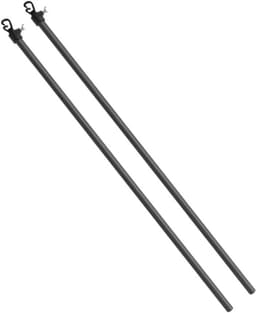Waslijn steunstokken - Droogstokken Wasrek - Wasgoed drogen - Uitschuifbaar tot 2.2 meter - 2 stuks - Metaal — thumbnail 1