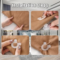 Cosensi - Duvet Cover Clips - Bed Holders - Effectieve Klemmen voor Dekbedden - 20 Stuks - Plastic Duvet Cover Clips - Handig voor Dekbedden - 3.5cm — thumbnail 2