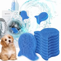 ECTEATOY® Drogerballen 6 stuks - Wasbollen - Herbruikbare pluisverwijderaars voor wasmachines - Verwijdert effectief dierenhaar, vacht en huidschilfers - Blauw — thumbnail 1