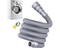 Afvoerwaterslang - Verlengset Caravan - Recreatief Gebruik - Verstelbare Adapter - 3 tot 5 Meter - Grijs