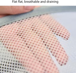 Droogmand Dubbele Laag - Opvouwbare mand - Kleding Drogen - 360 Graden Draaibaar - 60 x 40 cm - Grijs — thumbnail 5