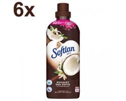 Softlan Ultra Kokos Wasverzachter Bundel 6 x 650 ml – 3D Geurtechnologie – Langdurige Frisheid – 186 Wasbeurten