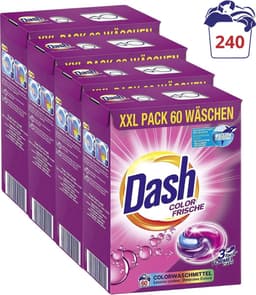 Dash 3in1 Pods - Color Fris - Wasmiddelcapsules - Voordeelverpakking 4 x 60 Wasbeurten - Waspods — thumbnail 1