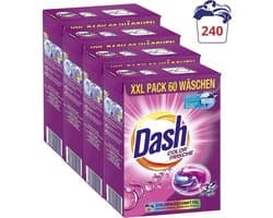 Dash 3in1 Pods - Color Fris - Wasmiddelcapsules - Voordeelverpakking 4 x 60 Wasbeurten - Waspods