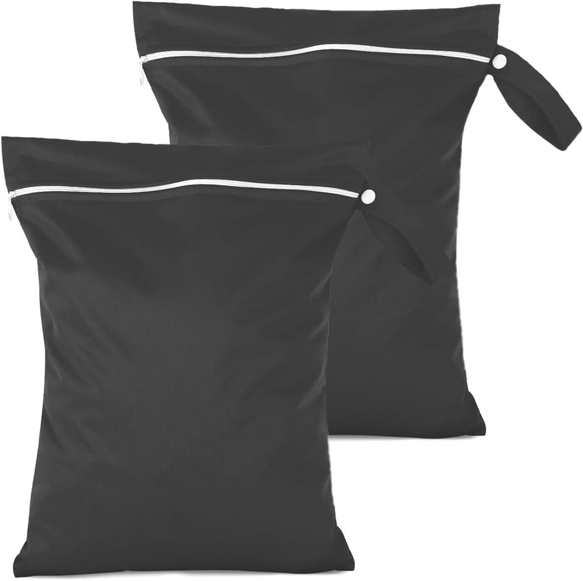 2-delige Waszak voor Reizen 40x30cm, Herbruikbare Waterdichte Tas met Rits voor Zwemkleding, Strandhanddoeken, Luiers en Vuil Wasgoed — afbeelding 1