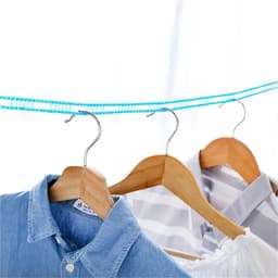 Waslijn 2 stuks - Draagbaar touw - Kleding drogen - Antislip ontwerp - 5/10 meter - Blauw — thumbnail 3