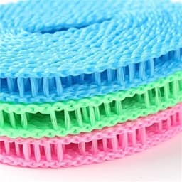Waslijn 2 stuks - Reis waslijn - Kleding drogen - Antislip ontwerp - 5 meter - Blauw — thumbnail 4