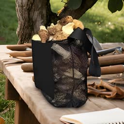 Plukzak Fruit Groenten - Champignonmand Mesh - Oogsten Verzamelen - Ademend Verstelbare Riem - 25x38.5 cm - Niet gespecificeerd — thumbnail 3