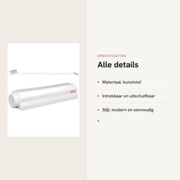 Dailygoods- Waslijn Intrekbaar - 4 Lijnen - Wandmontage - Duurzaam Materiaal - Verstelbare Lengte - Tot 8kg Belastbaar - Wasdroger — thumbnail 3