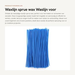 Dailygoods- Waslijn Multifunctioneel - Gietwas voor Sieraden - Waslijn voor Verwerken - Waslijn zonder Resten - Waslijn 1 mm - Praktisch Gereedschap — thumbnail 5
