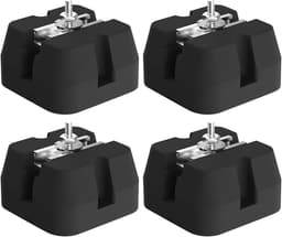 Airco Beugel Set - Ondersteuning Pads - Stabiliteit Buitenunit - Anti-Vibratie Rubber - Set van 4 - Zwart — thumbnail 1