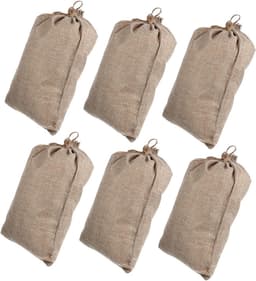 Jute Zakken - Opbergzakken - Groente Bewaren - Met Trekkoord - 25 x 20 cm - Naturel — thumbnail 1