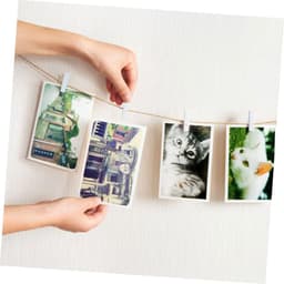 Houten Knijpers - Mini Clips Fotoklemmen - Knutselen en Decoratie - Zware Houtconstructie - 25 x 3 x 3 mm — thumbnail 2