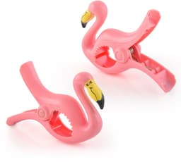 O2COOL - Boca Clips® Extra Stevige Handdoekclips - Flamingo — thumbnail 1