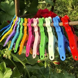 Kledinghangers - Wasknijpers - Kleding Droge - Roestvrij Staal - 20 Stuks - Zeegroen — thumbnail 2