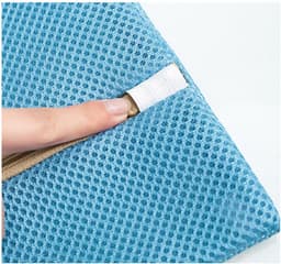 Wasnet Set - Kledingzakken - Kleding Beschermen - Versterkt Mesh - 40-50cm - Blauw Groen Roze — thumbnail 5