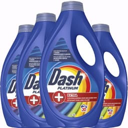 Dash Platinum Vloeibaar Wasmiddel +Extra Vlekverwijdering voor Gekleurde Was - 4 x 30 Wasbeurten — thumbnail 3