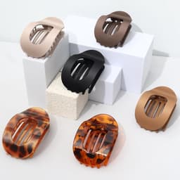 Haarklemmen set - Grote haarspelden - Dagelijks gebruik - Antislip eendensnavel - 6 stuks - Trendy kleuren — thumbnail 4