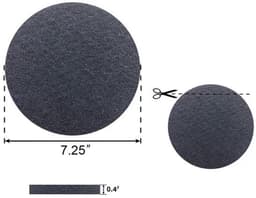 10 x koolstoffilter - koolstoffilters universeel - Geurfilter - voor alle prullenbakken - geurverwijderend -17x0.5cm-REWYTAZ — thumbnail 2