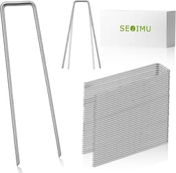 Grondankers U-vorm - Tuinharingen Verzinkt - Stabiel Bevestigen - Vergroot Houdkracht - 25 Stuks 150mm - Zilverkleurig — thumbnail 1