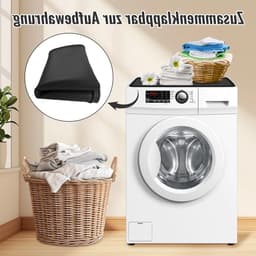 Antivibratie mat voor wasmachine en koelkast - Siliconen, antislip, 60x60 cm, rubberen onderlegger met opstaande rand voor extra bescherming — thumbnail 3