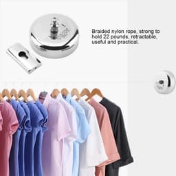 Store_7 - Uittrekbaar droogrek - Roestvrij staal - Ruimtebesparend ontwerp - Geschikt voor binnen en buiten - Eenvoudig te installeren - Maximaal 1... — thumbnail 3